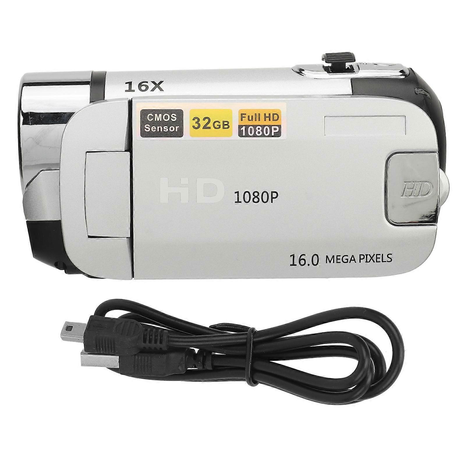 D90 1080p 16mp Digital Camera 2.4 Inch Rotatable Screen Camcorder 16x Zoom Hd Video Recorder With Fill Light