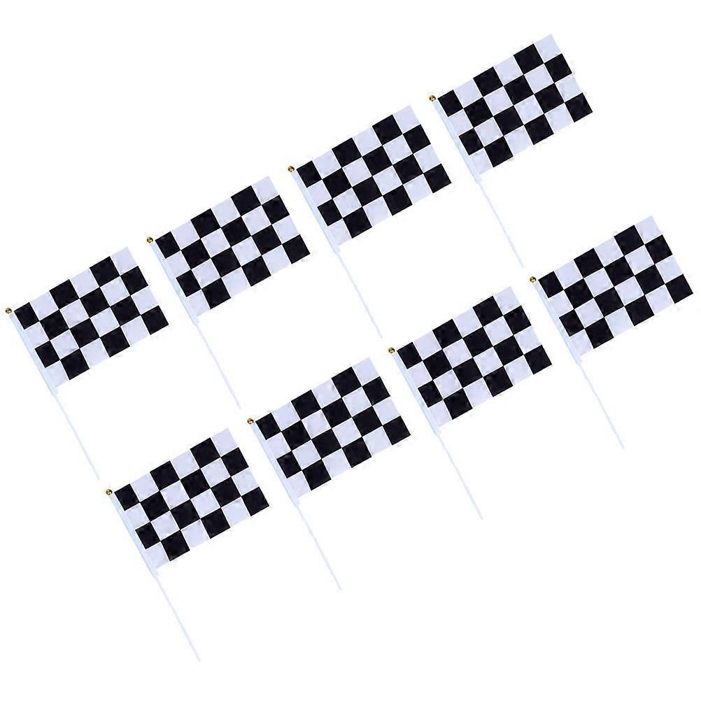 24 Pcs Racing Polyester Flags Checkered Flags Racing Pennant Banner Flags Events Flags