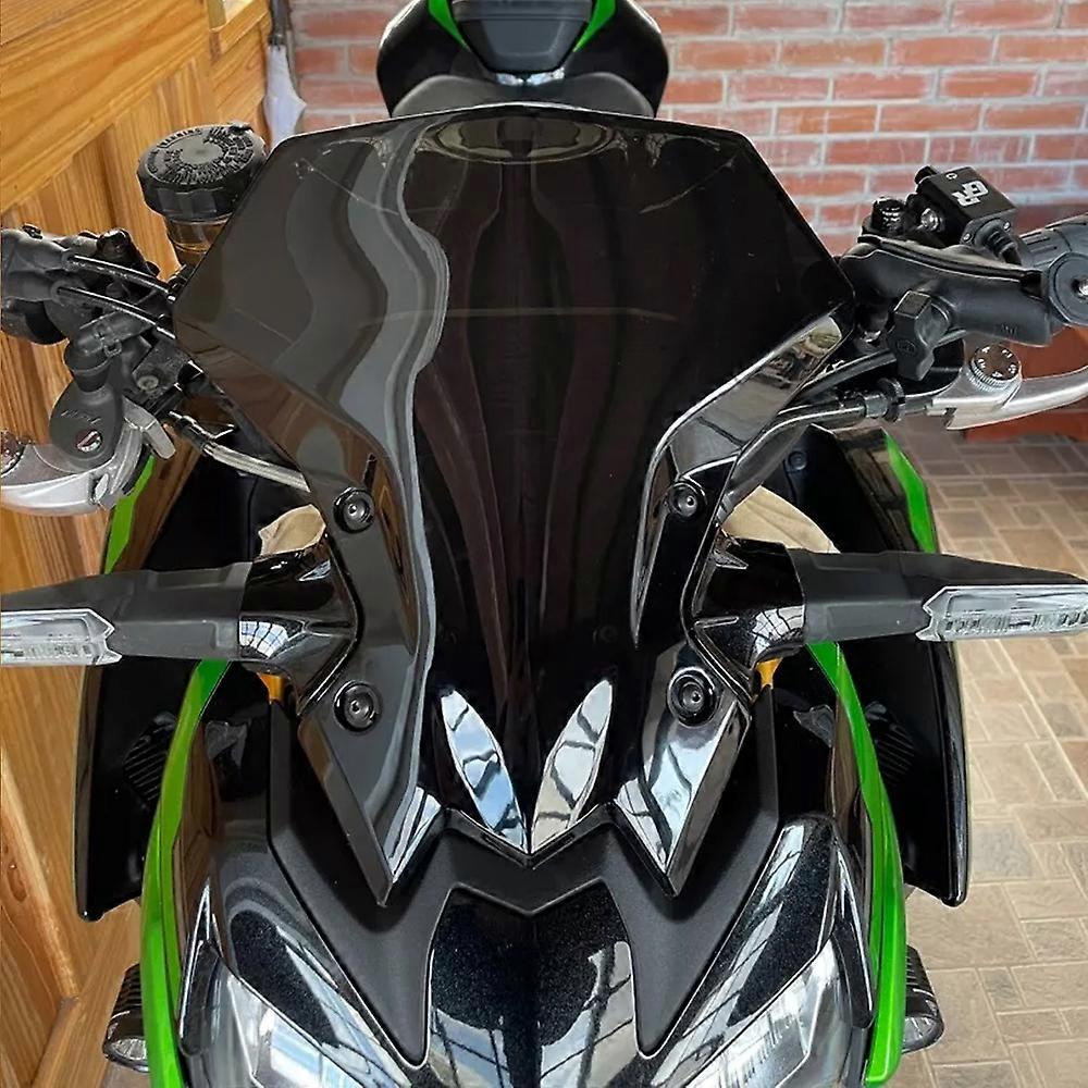 für Kawasaki Z650 Z900 Windschild Moto Touring Windschild Double Bubble Windschott Z 900 SE 2020 2021 2022 2023 Z 650 Scheibe Schwarz