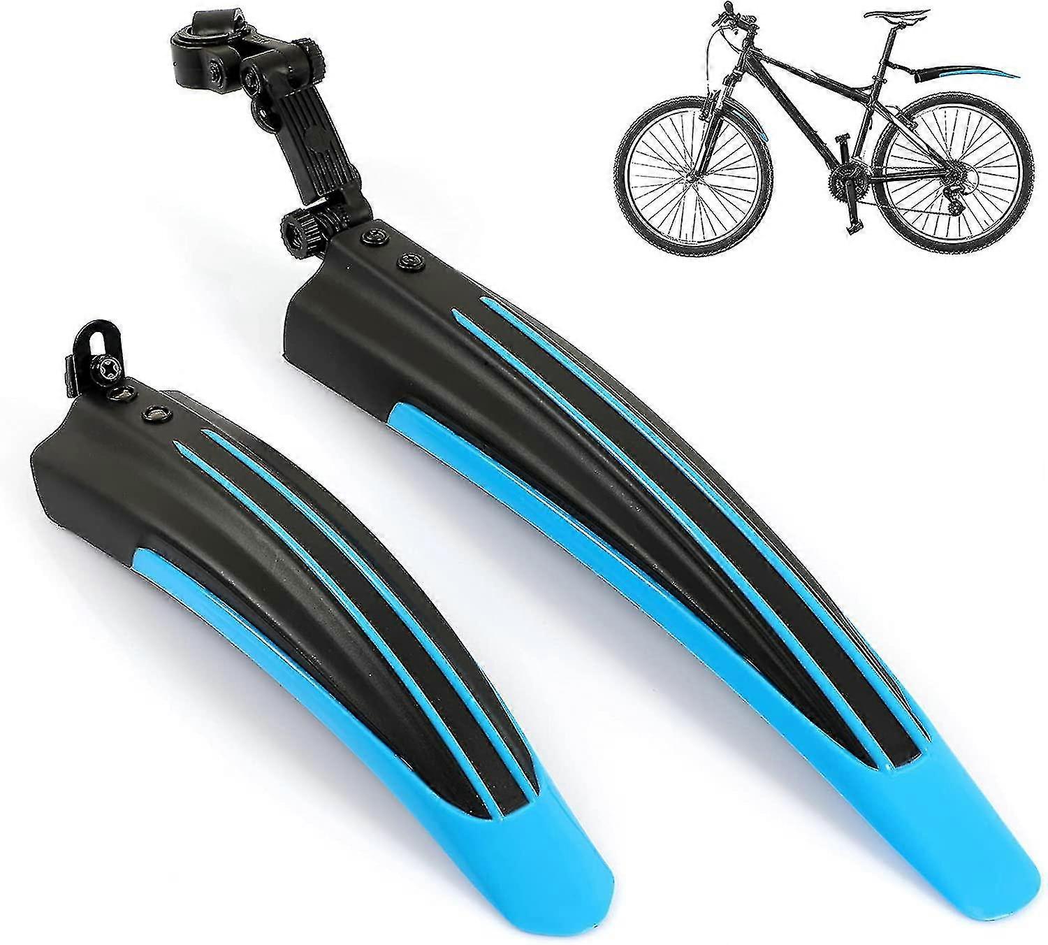 دراجة Mudguard مجموعة قابل للتعديل العالمي دراجة Mudguard مجموعة الجبهة الخلفية جبل الدراجة Mudguard مجموعة للدراجة 20-26 بوصة عجلات-HS