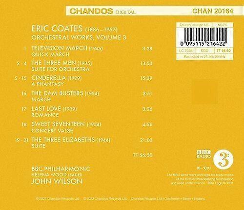 Eric Coates : Eric Coates: Orchestral Works - Volume 3 CD (2023)