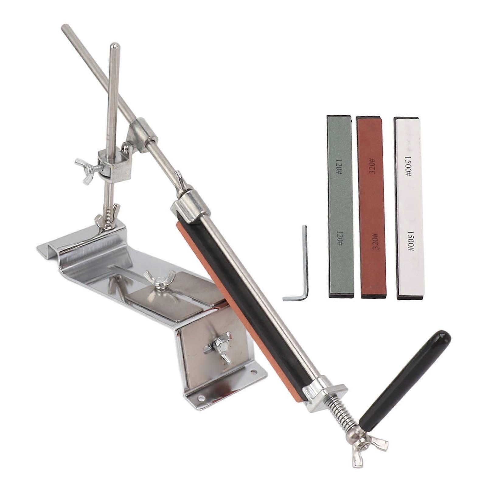 Knife Sharpener, Stainless Steel, Sharpening System, Whetstones