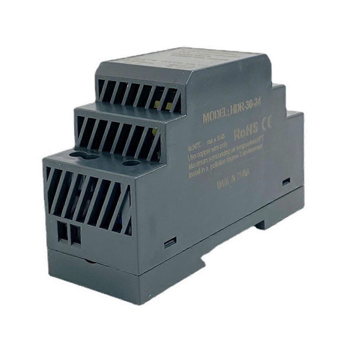 HDR-30-24 Ultra Slim Step Shape DIN Rail Power Supply Short Circuit Protection LED Indicator for Po