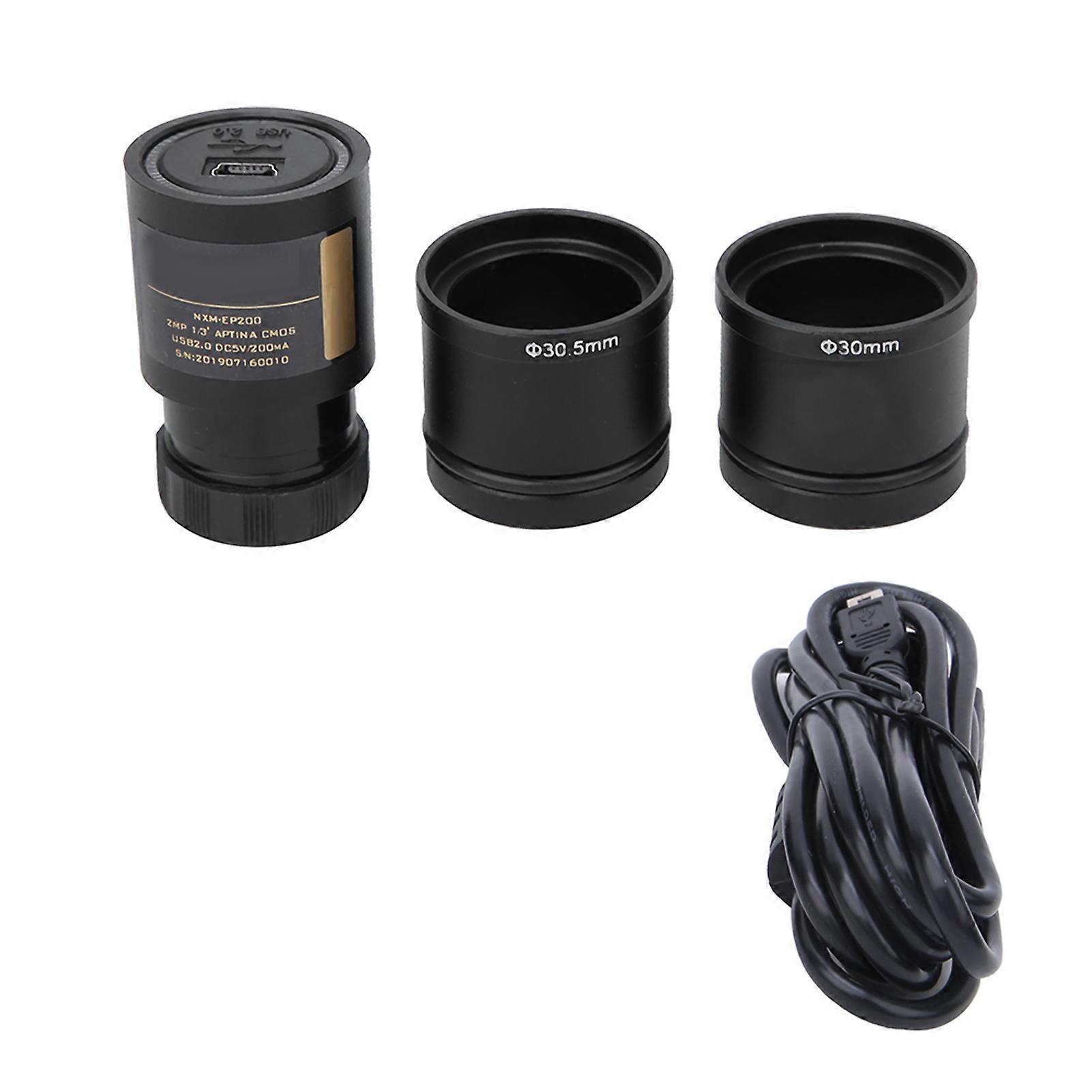 2MP USB 2.0 ηλεκτρονικό προσοφθάλμιο για 23.2mm 30.0mm 30.5mm κίνηση μικροσκοπίου ελεύθερη με δύο δαχτυλίδι προσαρμογέα