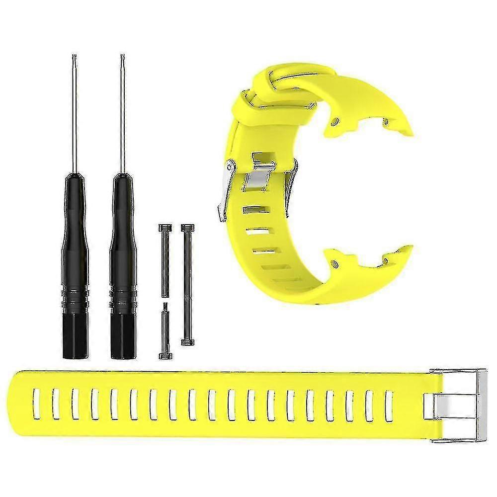For Suunto D4/d4i/d4i Novo Diving Watch Replacement Strap Silicone Adjustable Wrist Band With Tools