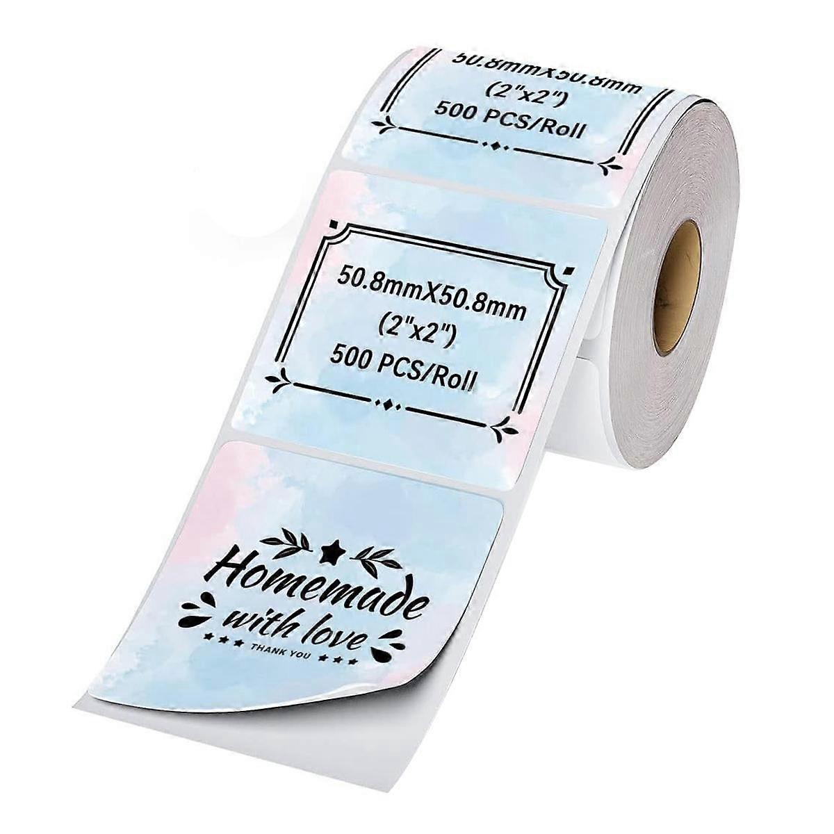 Shipping Label Printer Label Sticker Round Label Square Label DIY Logo Design 2X2 Starrysky Square