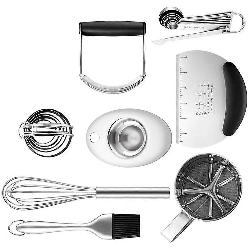 1Set Professional Baking Dough Tools for DIY Cooking Cookies and Donuts Beginner Baking Set