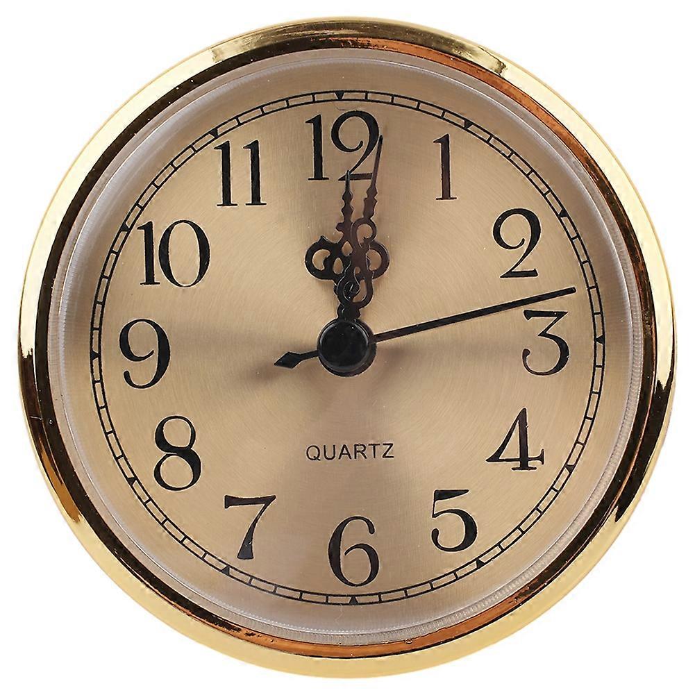DIY 90MM Quartz Clock Inserts Arabic Numbers Movement Insert Replacement Gold Home Beverage Dispenser