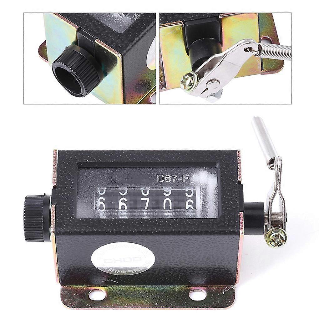 D67-f 5-digit Counters Casing Pull Stroke Counter Handy Accurate Manual Durable Counting Device Textile Machinery
