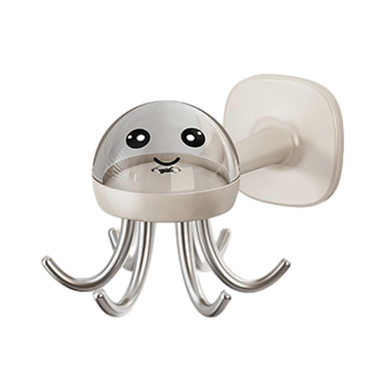 Kitchen Six-claw Octopus Shape Hook Rotatory Tableware Hanger Rack Hook for Kitchen