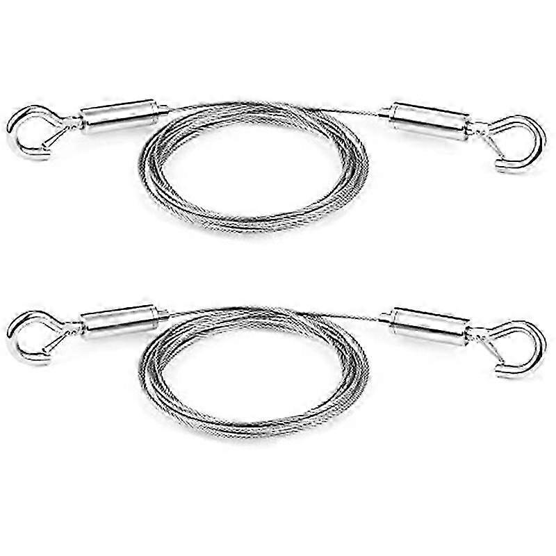 Adjustable Picture Hanging Wire 2PCS Mirror Frame Kit 2M X1.5Mm Heavy Duty Stainless Steel Wire Rop
