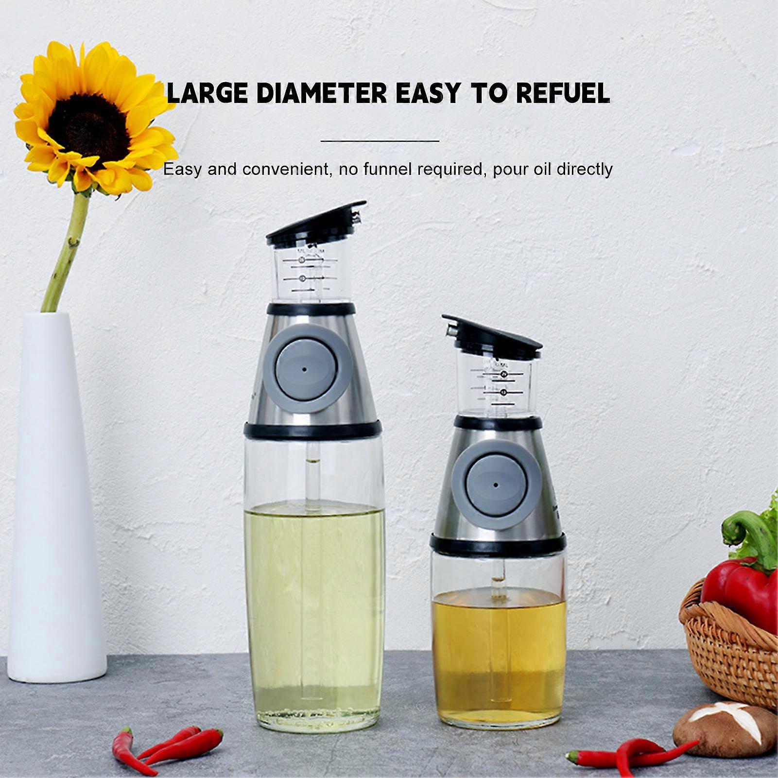 Measuring Glass Oil Pot Seasoning Bottle Durable High and Low Temperature Resistance Bottle for Baking and Outdoor Grilling