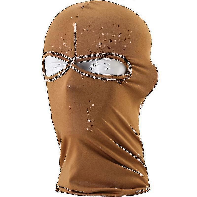 Balaclava Helmet Windproof Neck Full Face Masks1pc-brown