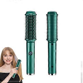 Hair Straightener Comb, Cordless Hair Straightening Curling Brush, Evenly Quickly Heating, Electric Comb For Straight, Curly Hair, Hair Styling Tool