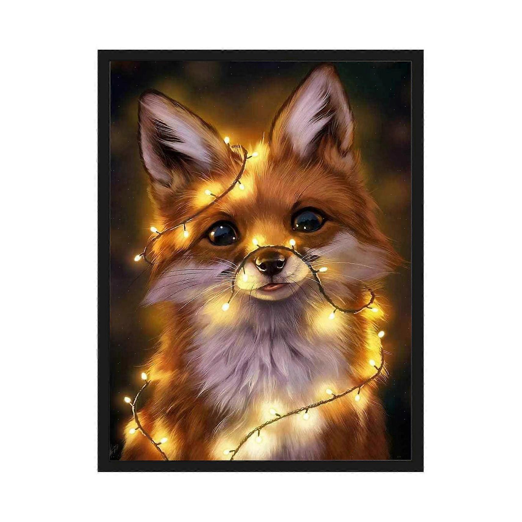 Diamond Painting - 30*40cm - Fox multicolor