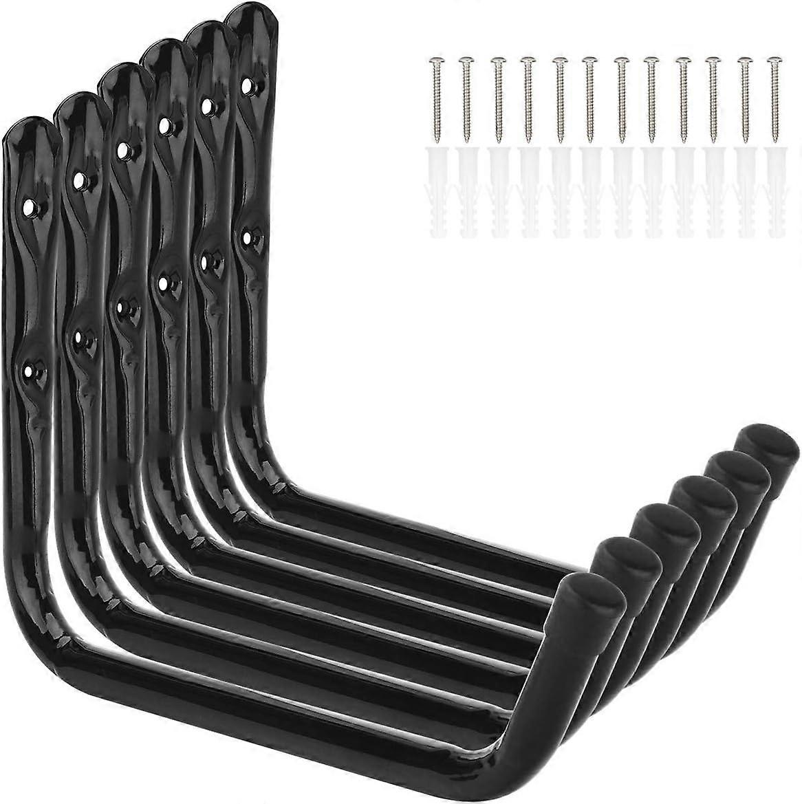 6 Garage Ladder Storage Hooks, 3.6 inch Arm