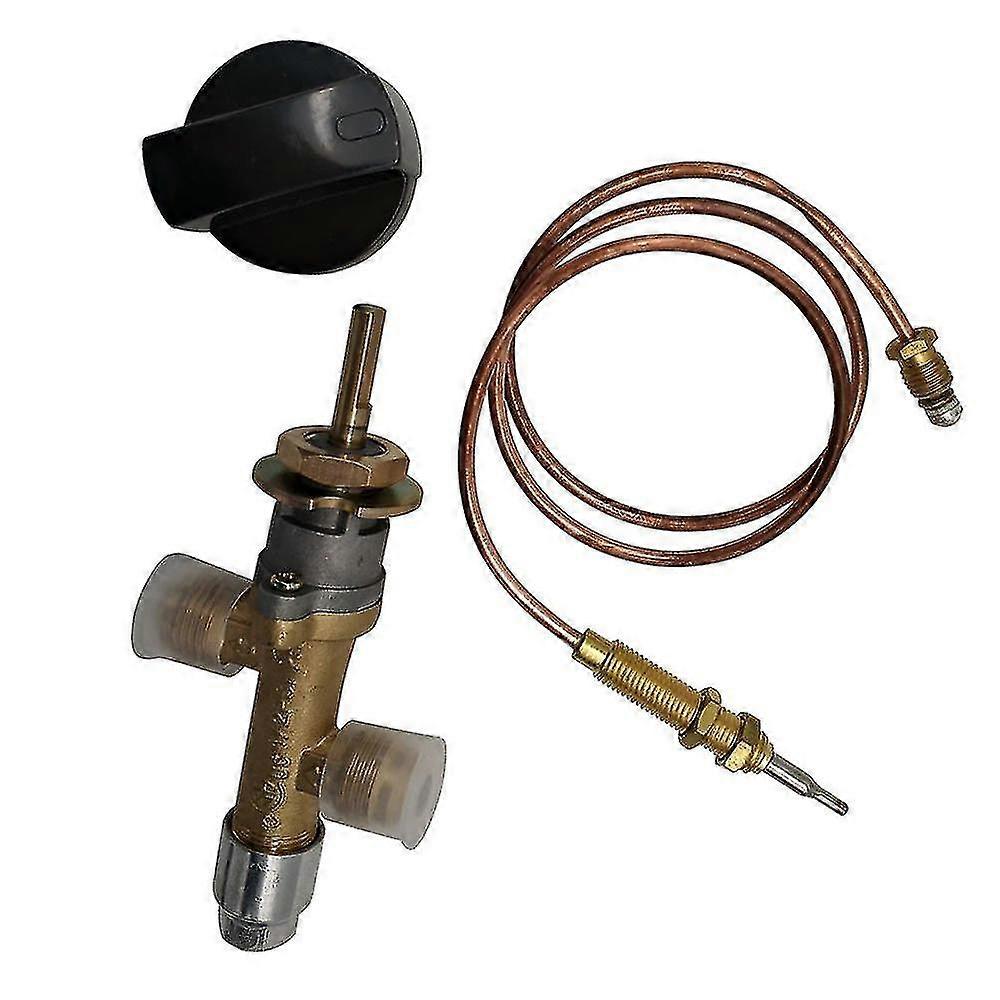Propane Lpg Gas Fire Control Safety Valve With Thermocouple And Knob