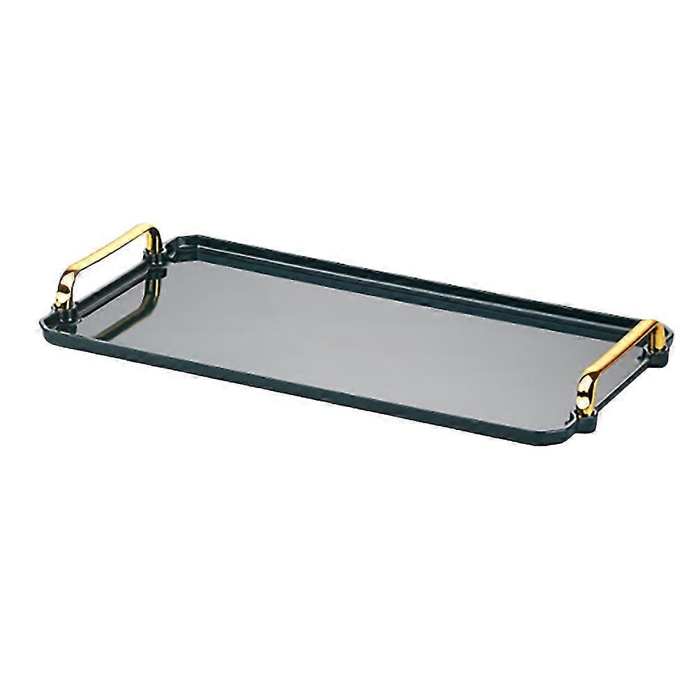 Rectangular Plastic Serving Tray Exquisite Green Serving Trays Decorative Luxury Tea Tray Kitchen F