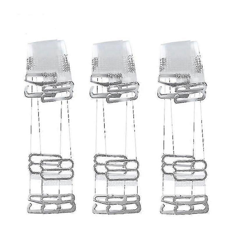 Ghyt Invisible Clear Bra Straps Non-slip Adjustable Bra Strap,soft 3 Pair