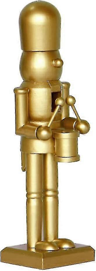 Golden Nutcracker Soldier Statue