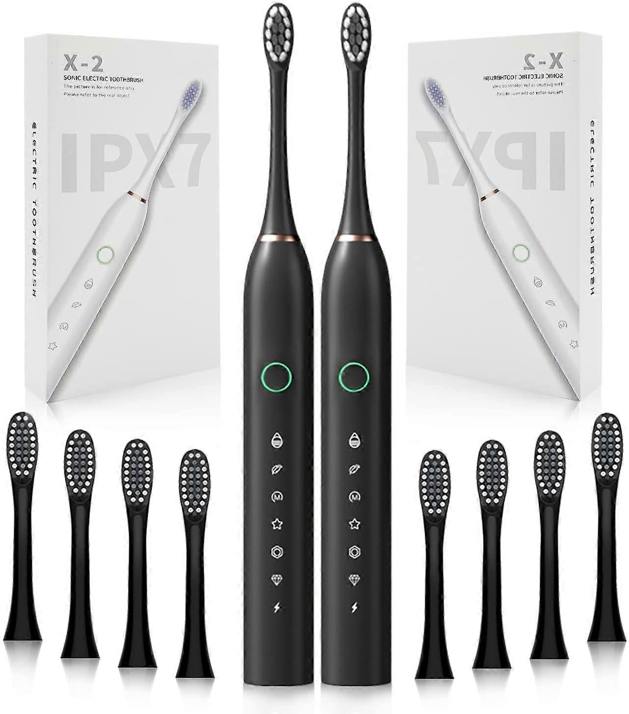 2 Pack Rechargeable Electric Toothbrushes