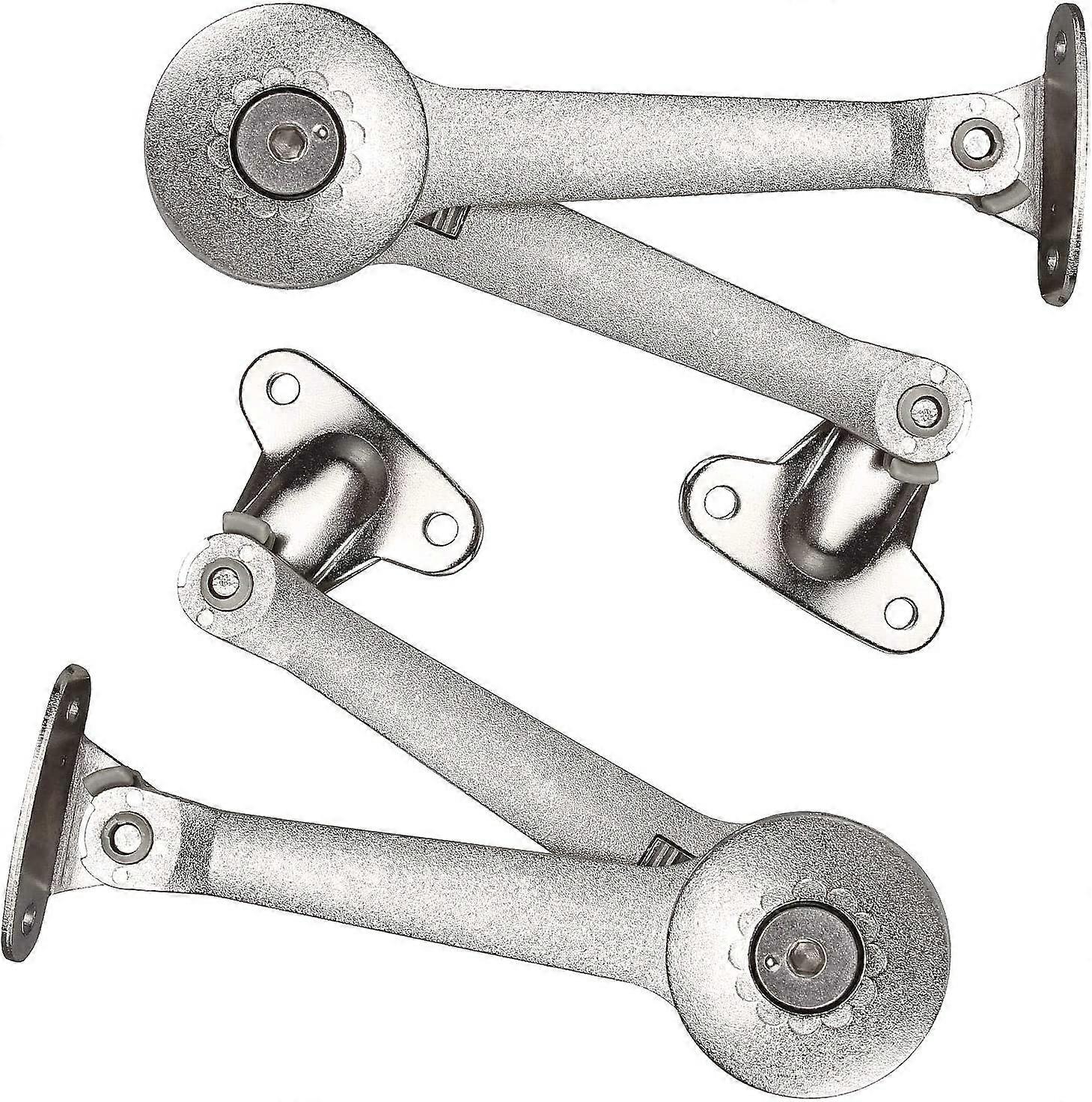 2-Pack Lid Support Hinges with Soft Close, Adjustable Lift Support Cushion Hinges