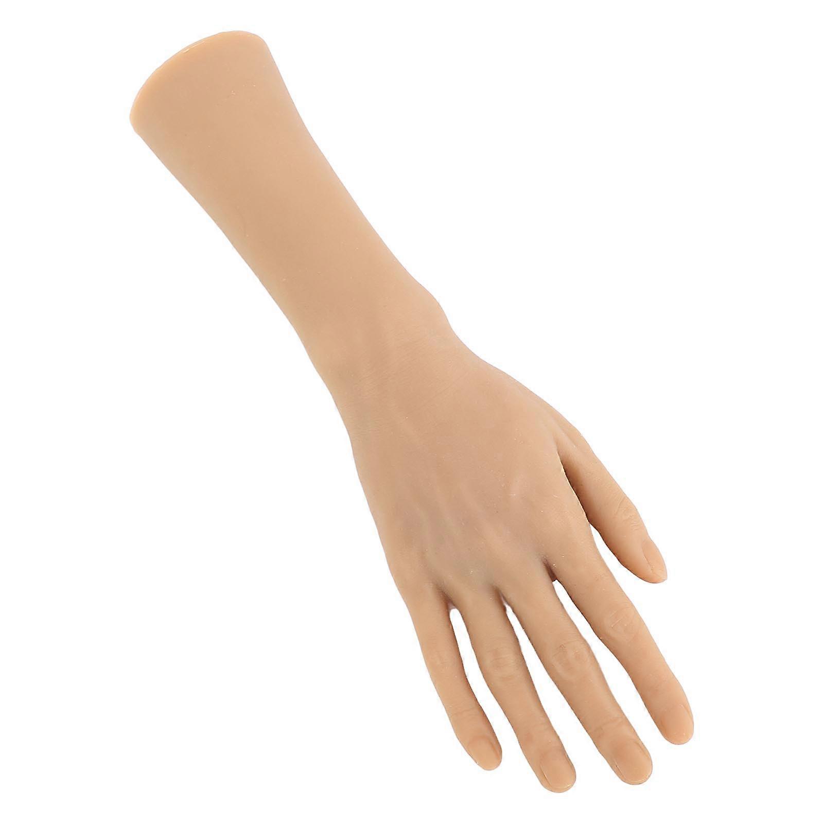 Tattoo Practice Hand Model Artificial Male Mannequin Hand for Makeup Training Acupuncture Photography Prop Right Hand
