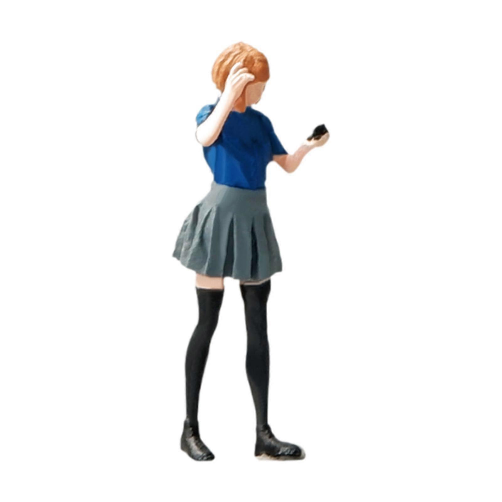 1/64 الناس نموذج مكتب الديكور تخطيط الرسم اليدوي التماثيل المرسومة باليد