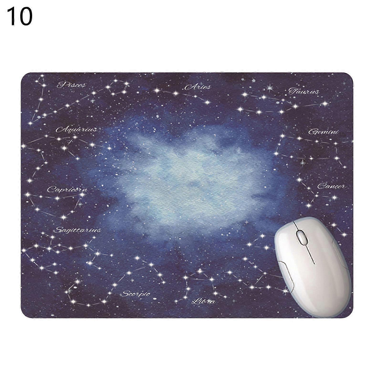 Mouse Pad Ultra-thin Non-slip Smooth Surface Starry Sky Desk Gaming Mousepad Wrist Rest For Laptop-hs