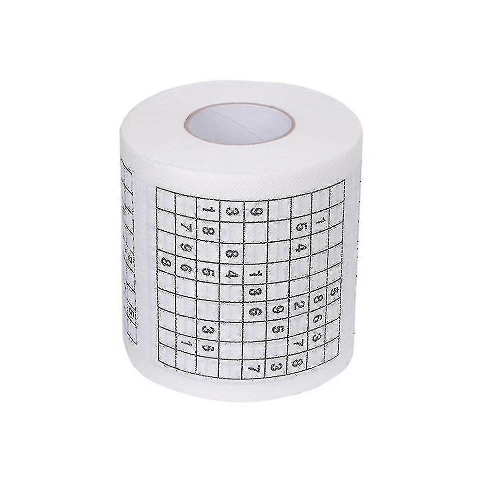 2 ruller unike toalettpapir sudoku nummer puslespill spillet morsom gave baderom vev