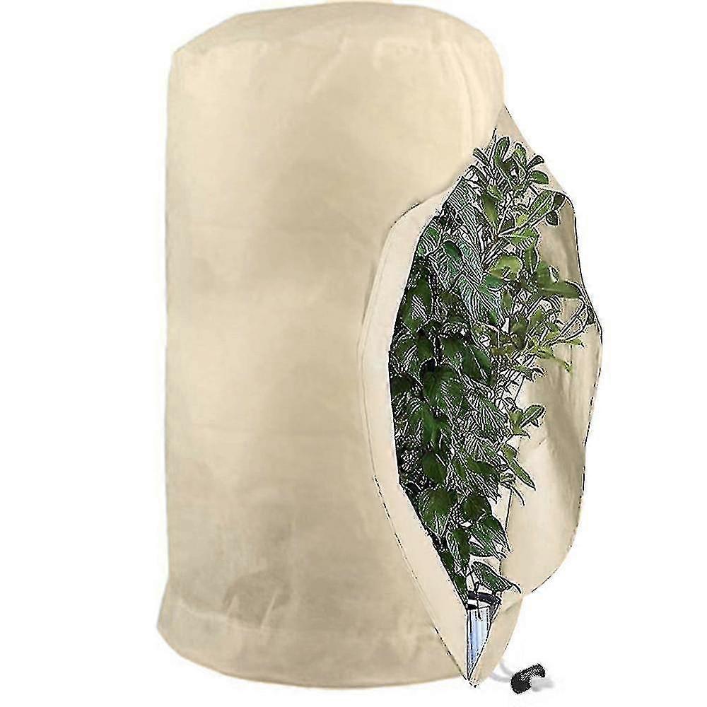 Frost Protection Bags For Plants, Reusable Plant Protection Cover With Drawstring, Garden Fleece Bags Winter