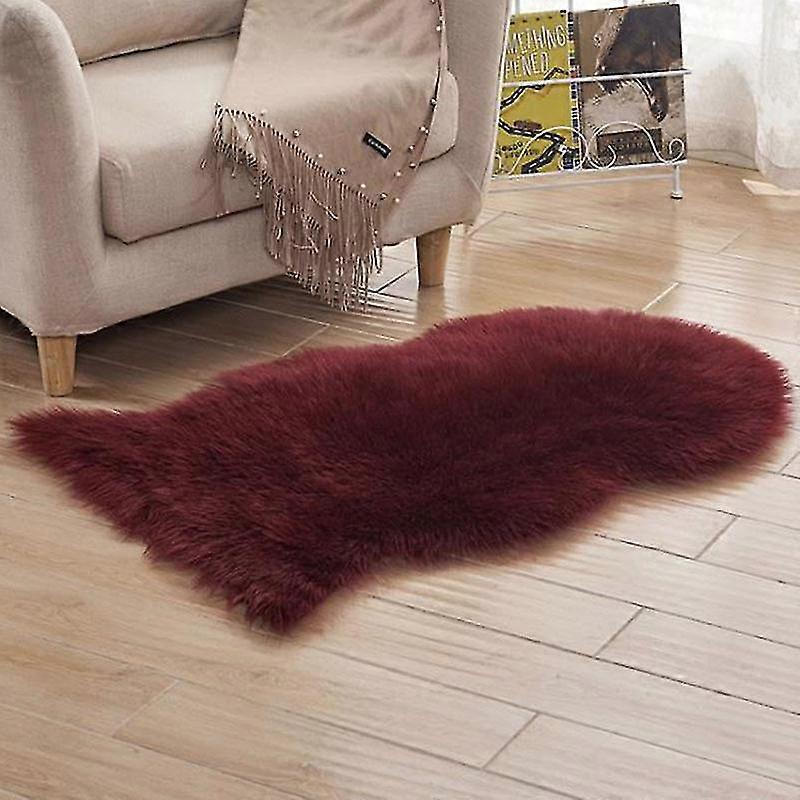 Irregular Soft Fluffy Rug Soft Faux Fur Floor Carpet Home Bedroom Mat