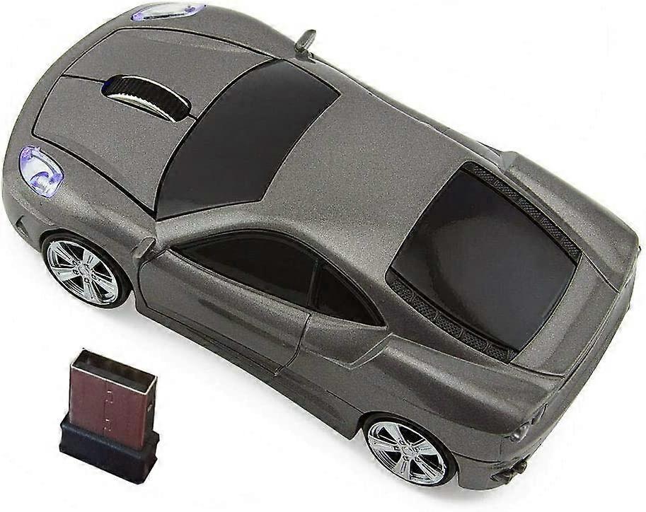Car Shape Wireless Mouse Ergonomic Optical Mice USB 2.4G Mini Receiver for Pc Laptop Notebook Windows 10