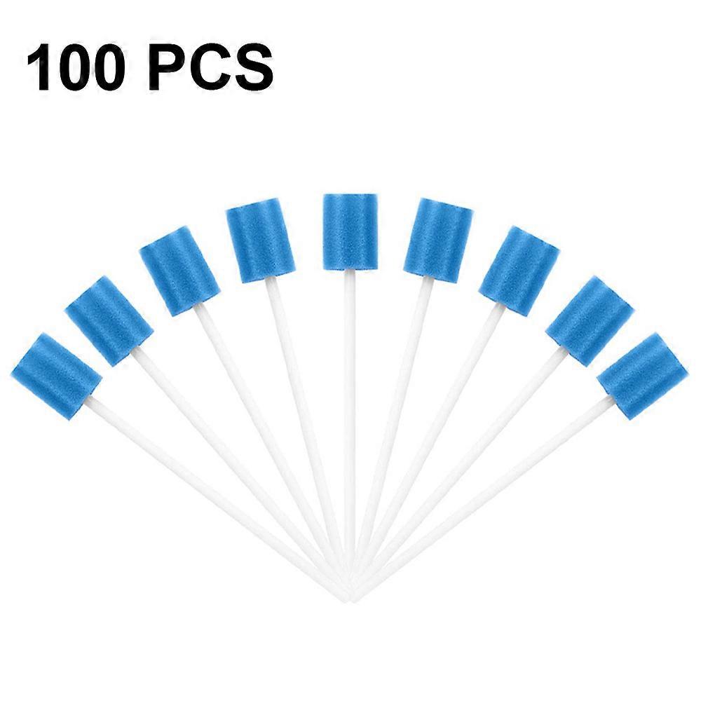 100カウント無味料使い捨て経口スワブ、口腔洗浄スポンジスワブの歯の形状