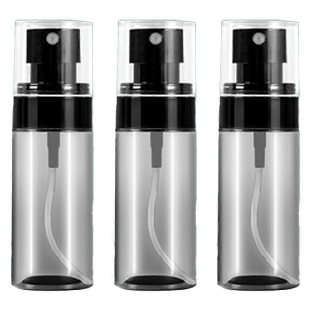 Fin Mist Sprayflaska, 3st 80/100/120ML Steril Airless Pump Sprayflaska Matt Sminkflaska Lätt att bära för resor