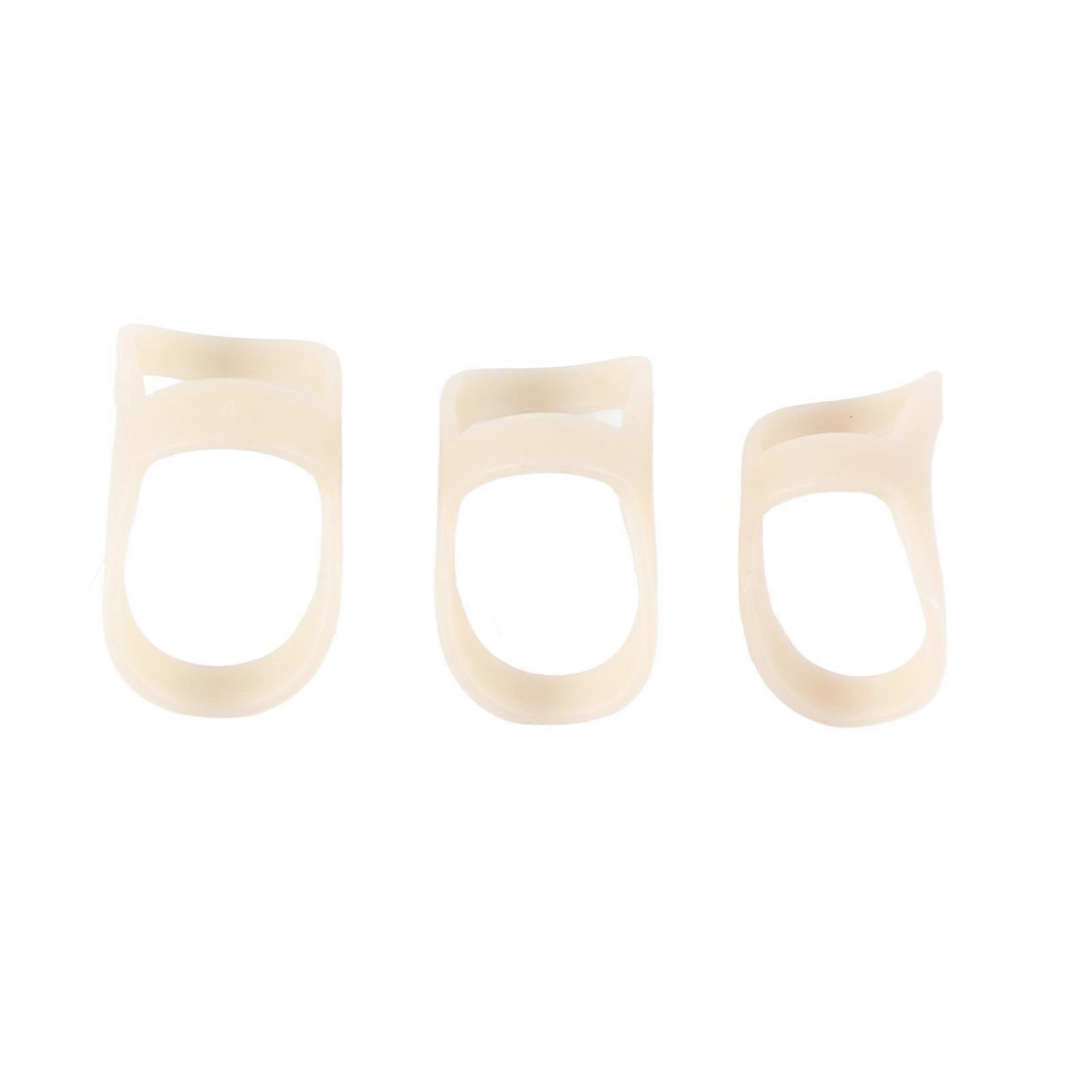 3pcs Finger Support Splint Oval Reduce Soreness Waterproof Finger Support Protector Size 2 3 4