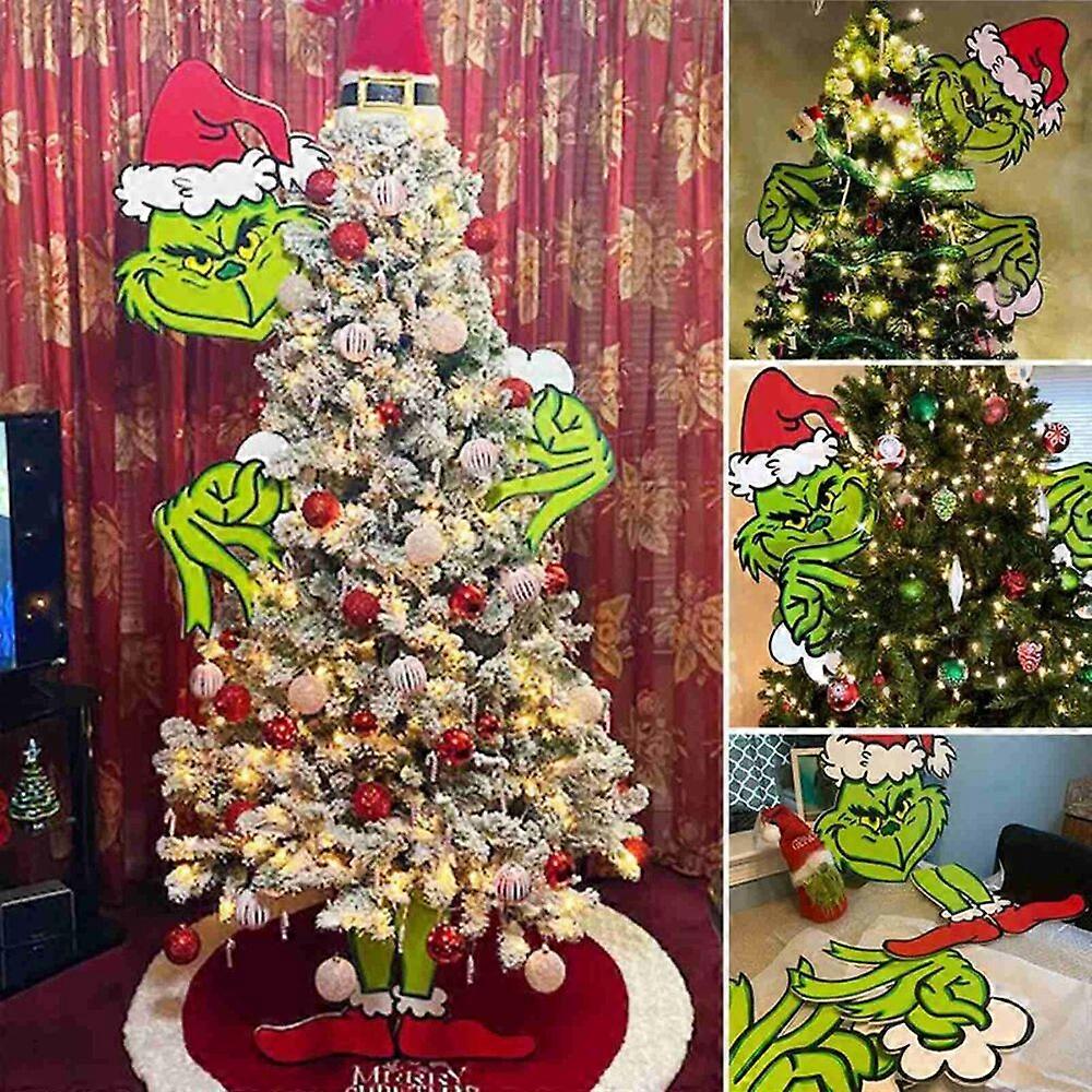 How Grinch Stole Legs Hands Head Xmas Tree Wreath Decor Fidget Advent Hanging