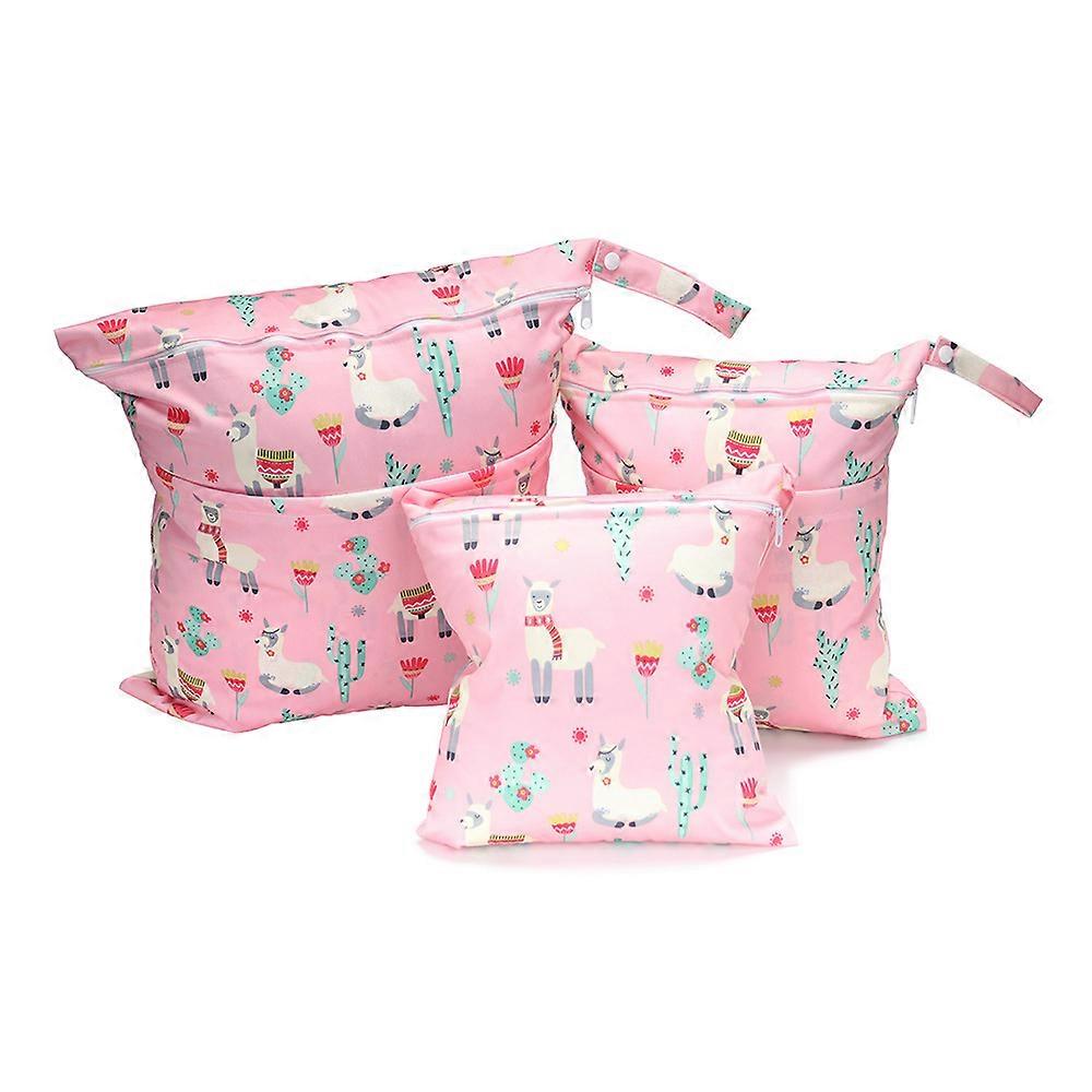 3 أكياس حفاضات مع حقيبة منظم من القماش القابل لإعادة الاستخدام Wetbag Wetbag حقيبة منظم لحفاضات الأطفال والملابس المتسخة وغيرها من الملحقات