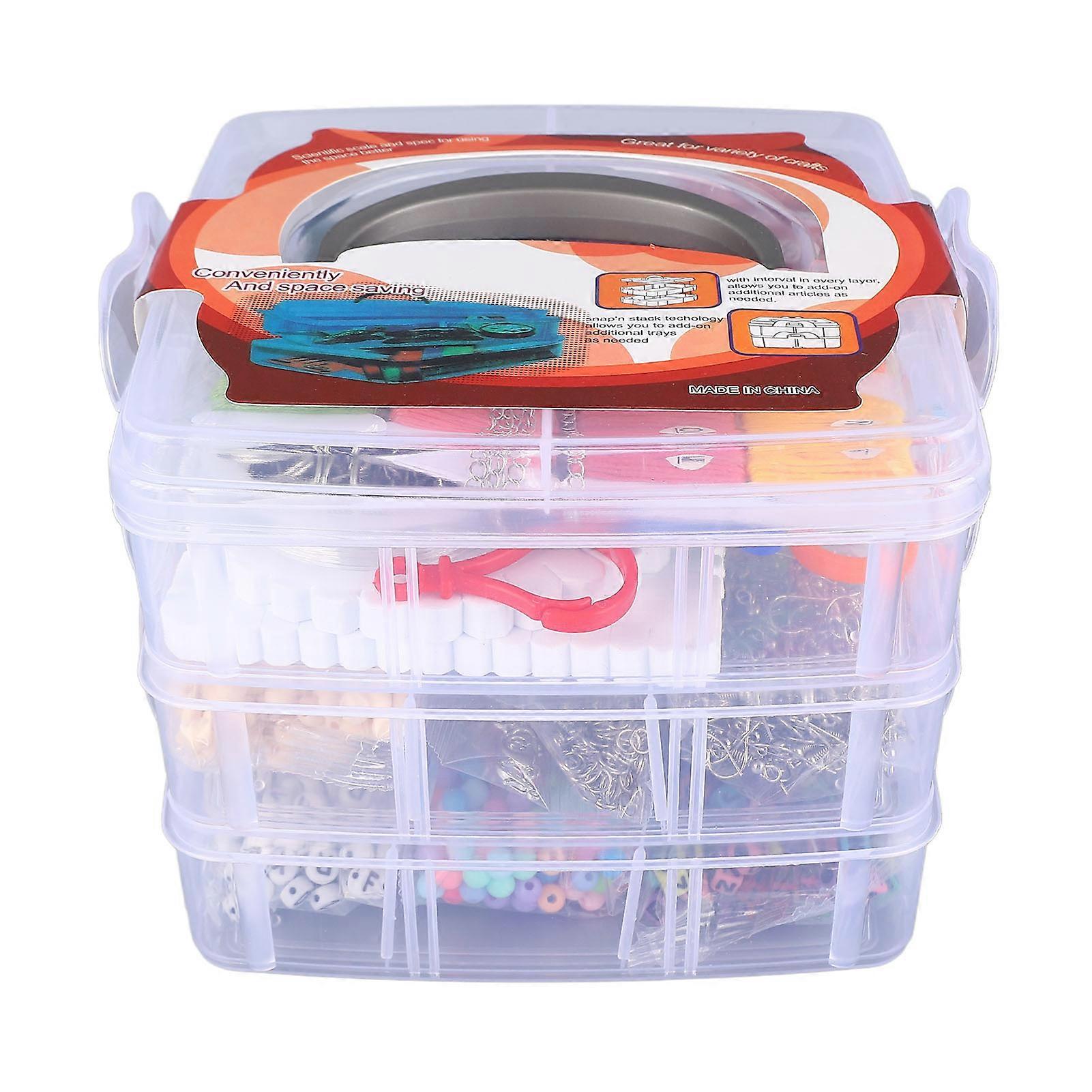 Acrylic Bead Bracelet Kit - 3352 Colors Assorted Beads with Tools Accessories