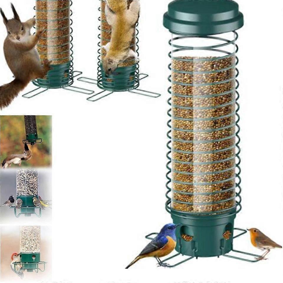 Egernsikker vildfuglefoder - bærbar fuglefoder til havegård., 100% ny