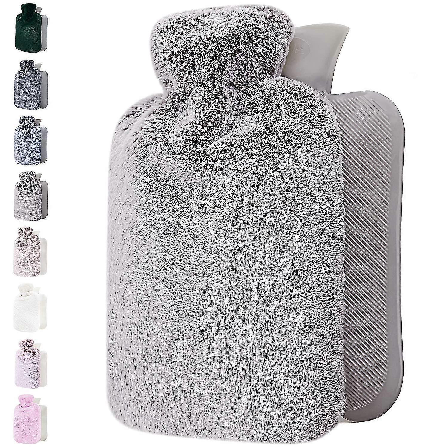 Large Heat Bottle - 1.8l Fluffy Bed Bottle For Warmth
