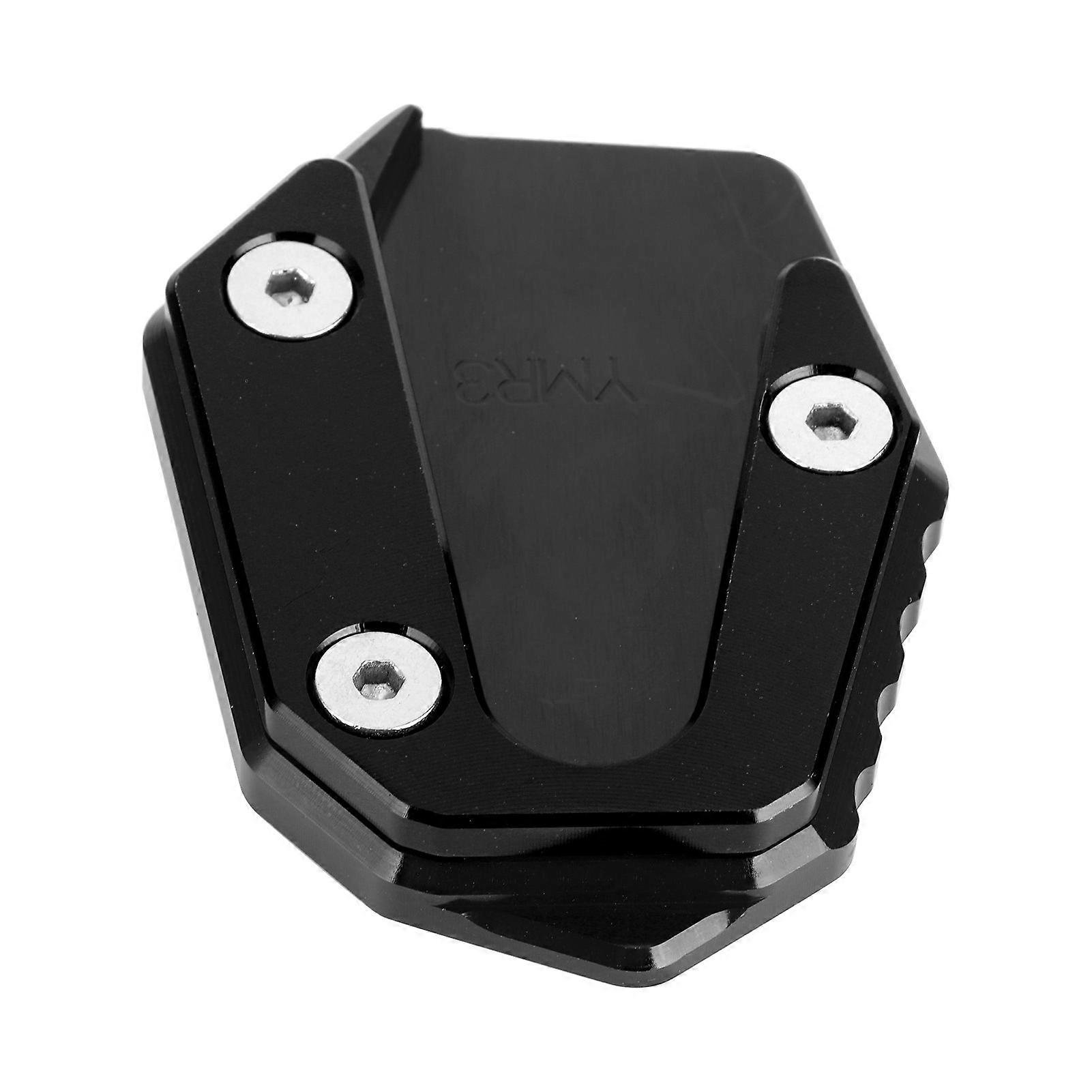 ヤマハYZF R25 / YZF R3 / MT?25 / MT?03 14-19ブラック用パーキングキックスタンド延長パッドサイドスタンドサポートフィット