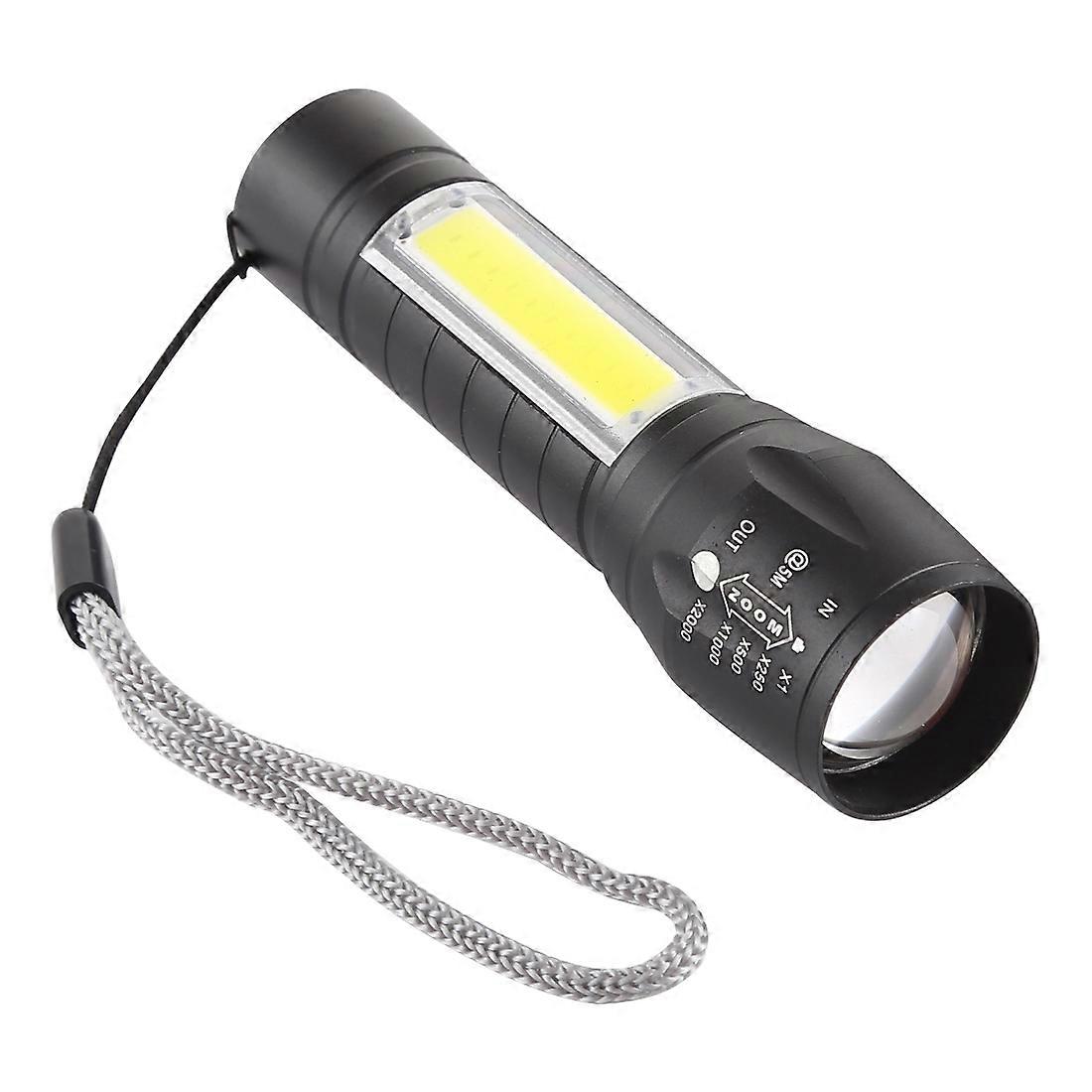 A2  Waterproof Zoomable XPE + COB Flashlight
