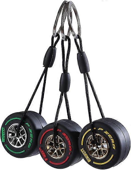 SZTXJ Portachiavi per pneumatici, mini portachiavi per pneumatici tricolore, portachiavi per mini pneumatici, utilizzato per la decorazione dell'au...