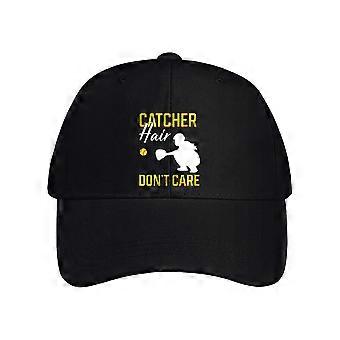 Catcher Hair Don't Care, Softball Catcher Baseball Cap
