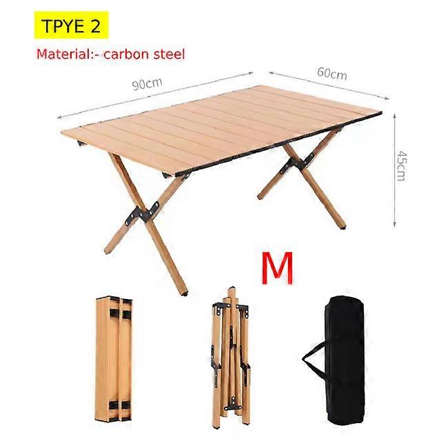 Folding Wood Folding Tables PorFolding Tables Outdoor Indoor All-Purpose Foldable Picnic Folding Tables Cake Roll Wooden Folding Tables in a Bag for P