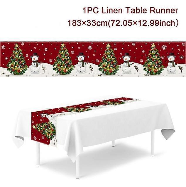 Christmas Table Runner Merry Christmas Decorations For Home 2023 Tablecloth Xmas Ornament Navidad Natal New Year Gift 2024