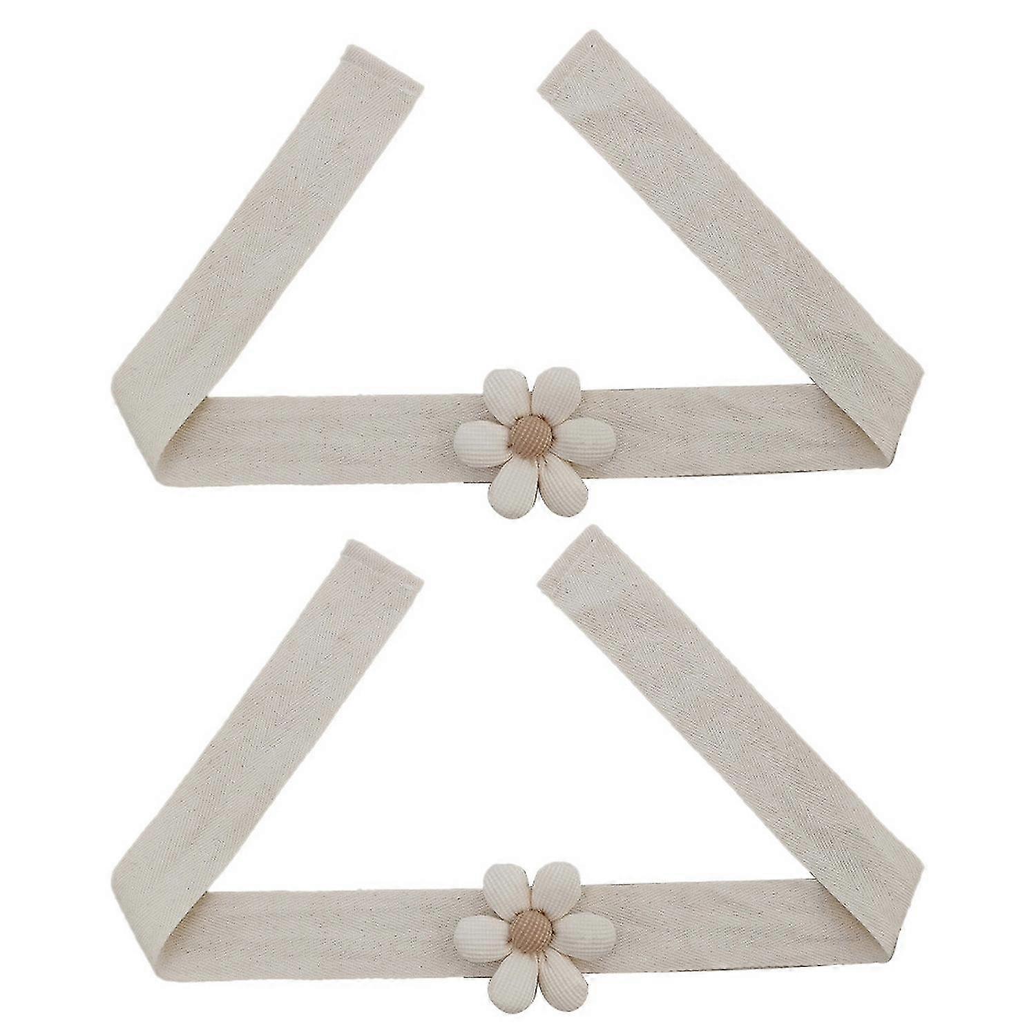 2Pcs Curtain Ties Cute 3D Flower Design Easy to Use No Tools or Holes Needed Free Assembly Curtain R