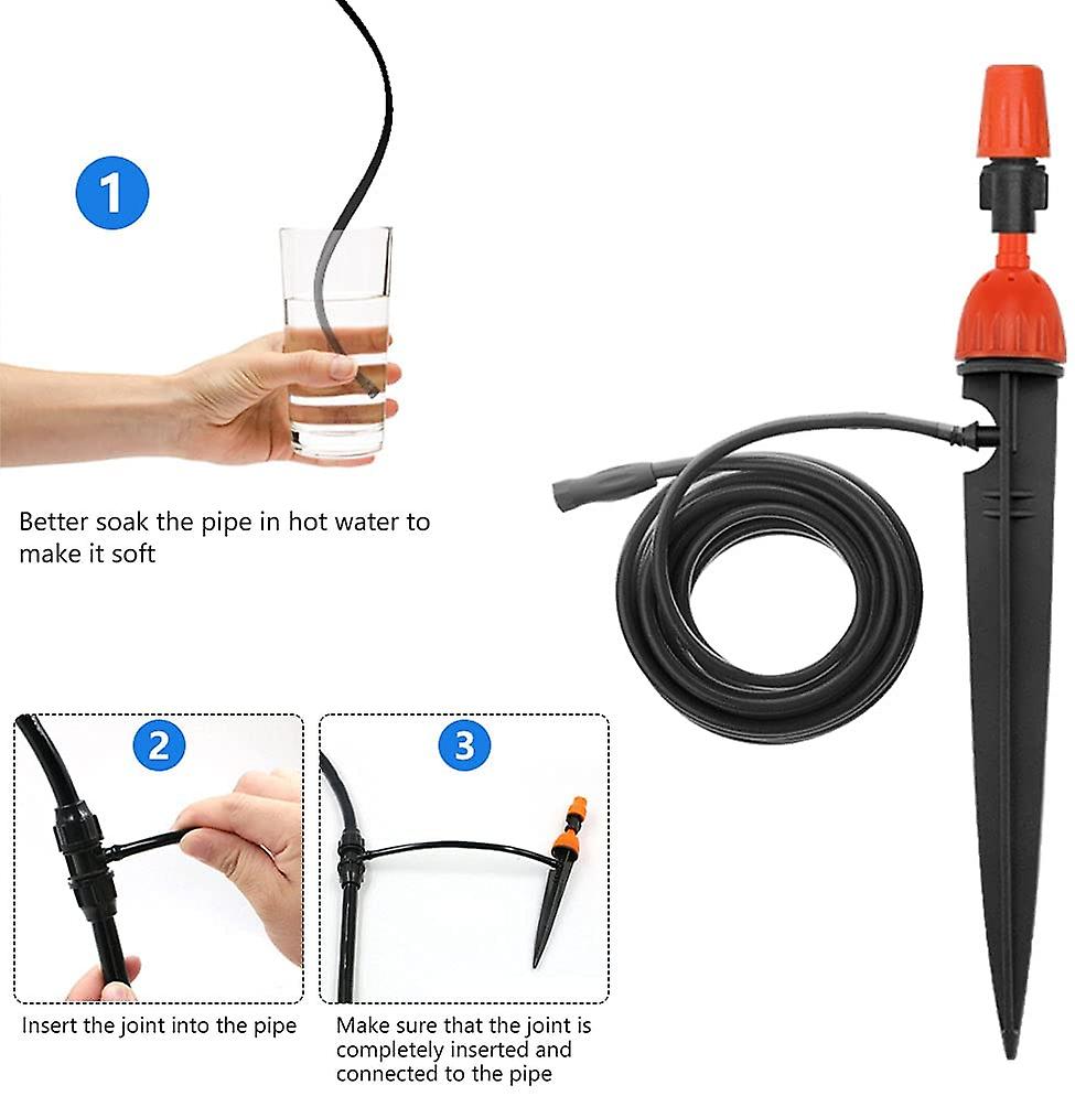 25 m diy micro drip irrigatiesysteem plant zelf automatische gieter timer tuinslang kits met verstelbare druppelaar - gele timer kopen? | Korting tot 25