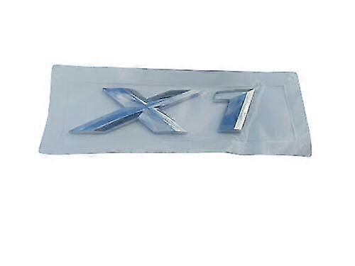 Bmw x1 rear lettering for lid trunk, badge, emblem, xdrive series, chrome